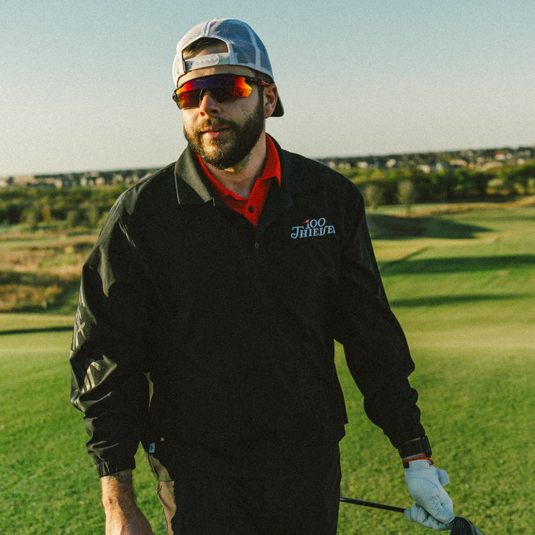 Matt in the Ace Windbreaker - Black