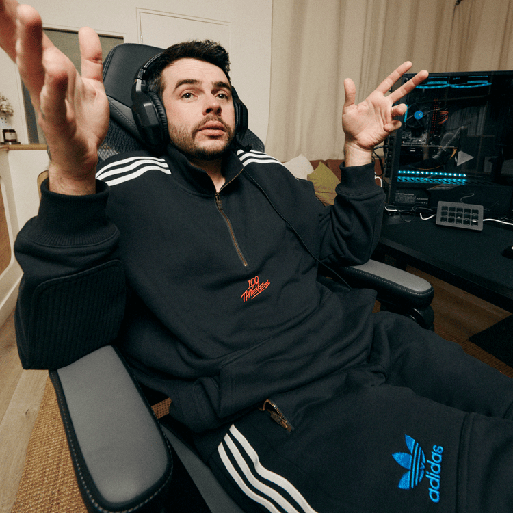 Matt "Nadeshot" in the adidas original 1/2 zip and pant