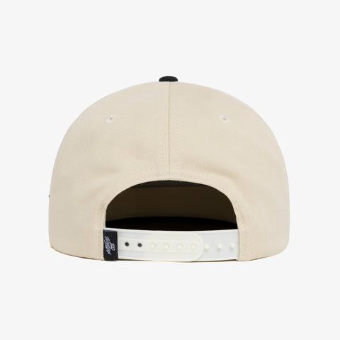 Back of Foundations FW'24 2-Tone Snapback - Cream/Black