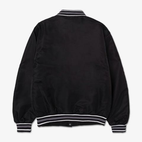 Back of Foundations FW'24 Athletics Jacket - Black