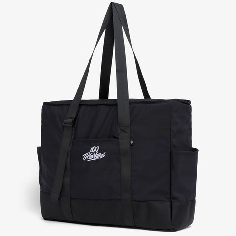 Side of Tech Tote Bag - Black