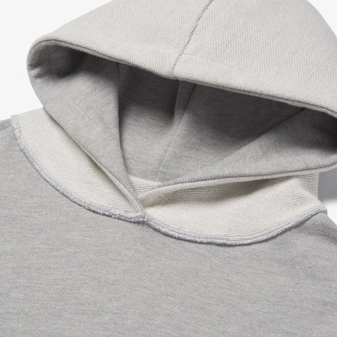 Hoodie detail on 100T X Bristol Studio Reversible Hoodie - Oatmeal Heather