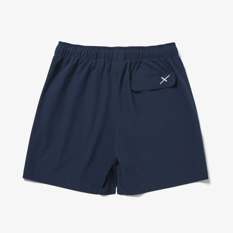 Back of Foundations FW'23 Nylon Short - Navy