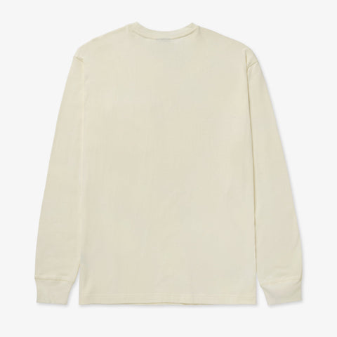 Back of Foundations FW'23 LS Pocket T-Shirt - Cream