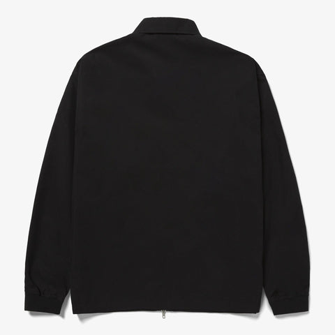 Back of Foundations FW'23 Nylon Zip Jacket - Black