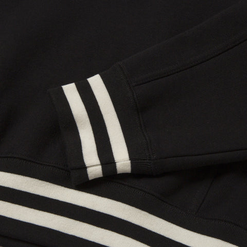 Sleeve detail of Foundations FW'23 Stripe Crewneck - Black