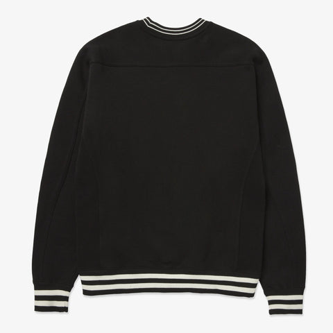 back of Foundations FW'23 Stripe Crewneck - Black