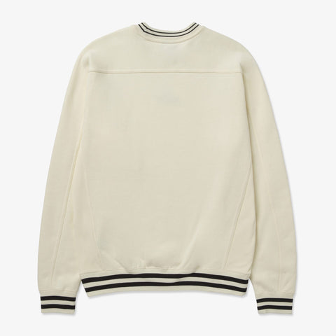 Back of Foundations FW'23 Stripe Crewneck - Cream