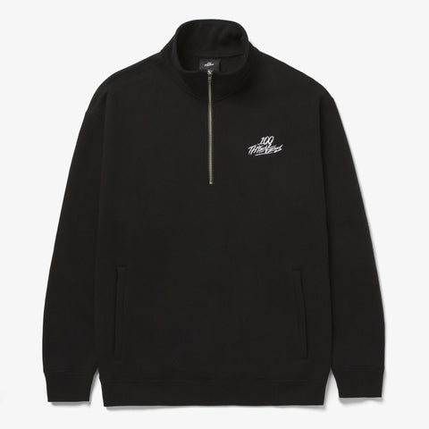 Front of Foundations FW'23 1/4 Zip Sweatshirt - Forest