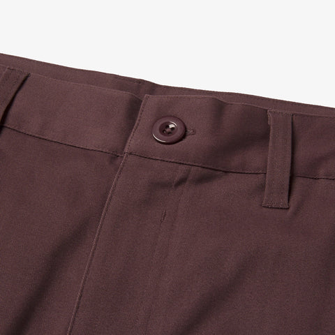 Front of Foundations FW'23 Chino - Burgundy