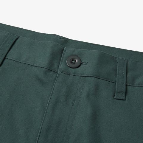 Front button on Foundations FW'23 Chino - Forest