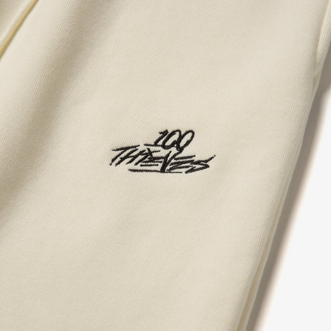 Front logo of Foundations FW'23 Sweatpant - Cream