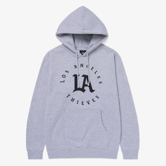 Front of Core Hoodie - Heather Grey