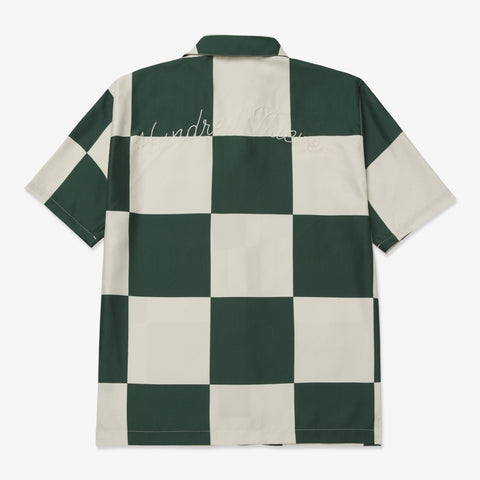 Torque Button Up - Green/Crème