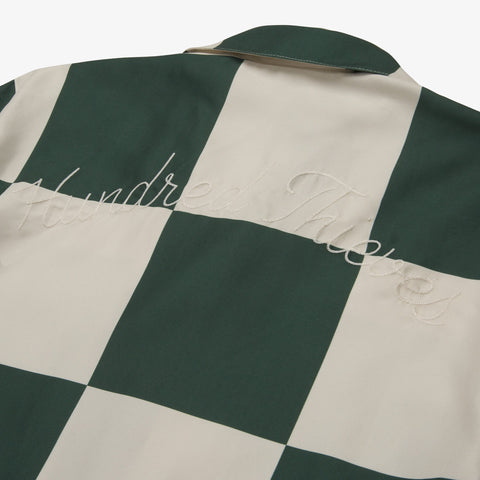 Torque Button Up - Green/Crème