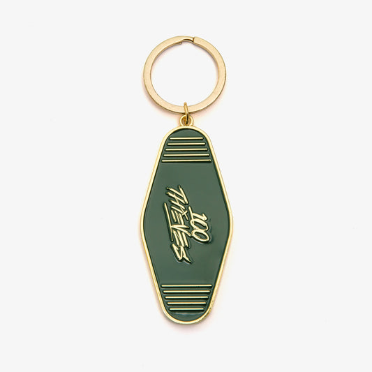 Holeshot Enamel Keychain - Gold