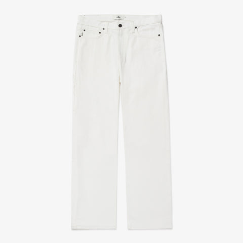 Grip Denim Work Pant - White