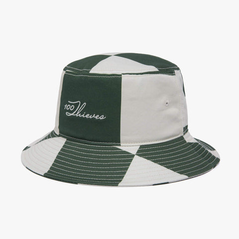 Pit Bucket Hat - Green/Crème