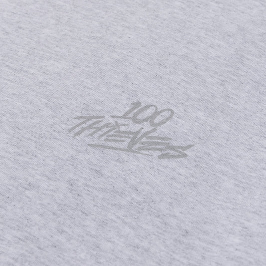 100 thieves logo on Foundations Locker Room T-shirt - Ash Heather