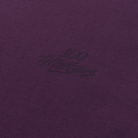 logo detail on Foundations Locker Room T-shirt - Plum