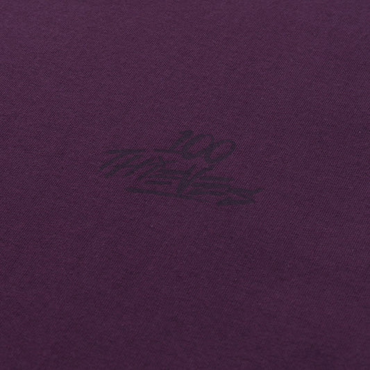 logo detail on Foundations Locker Room T-shirt - Plum