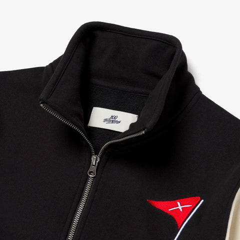 Collar detail on Golf'24 Eagle Quarter Zip - Black/White