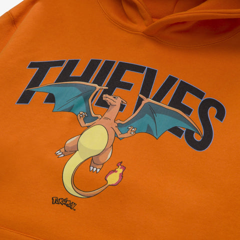 Detail of Charizard Hoodie - Orange