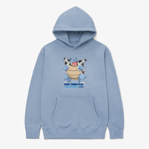 Front of Blastoise Hoodie - Medium Blue