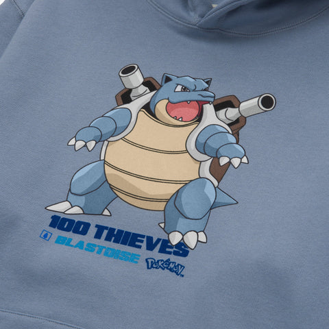 Detail of Blastoise Hoodie - Medium Blue