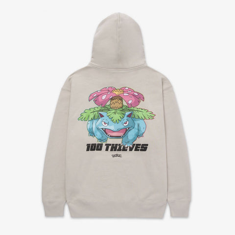 Back of Venusaur Hoodie - Light Grey