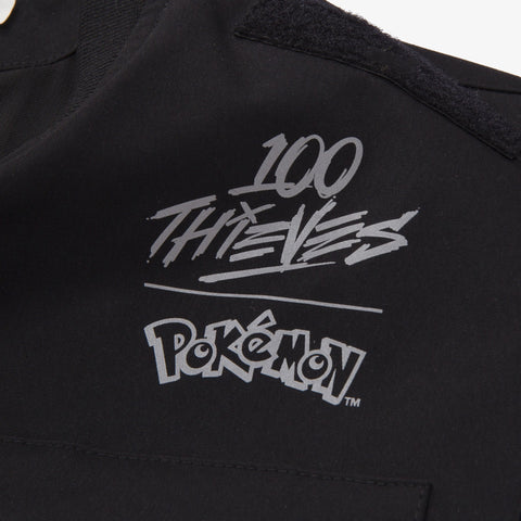 Logo detail on Bulbasaur & Ivysaur Vest - Black