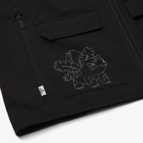 detail on Bulbasaur & Ivysaur Vest - Black