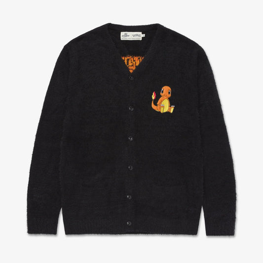 Front of Charmander Cardigan - Black