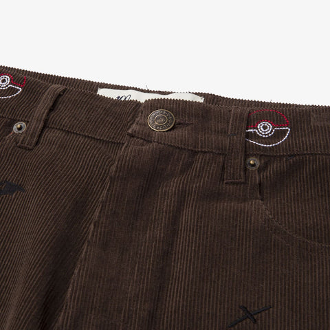 Charizard Corduroy Pants - Brown