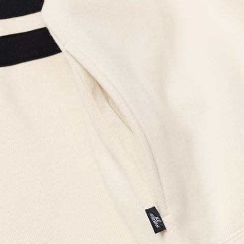 pocket detail on Foundations FW'24 Collared Crewneck - Cream