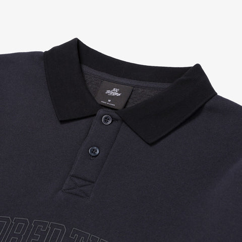 collar detail on Foundations FW'24 Collared Crewneck - Phantom