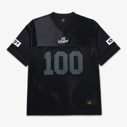 Front of Football Jersey - Black