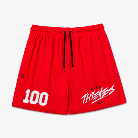 Front of Mesh Short - Red