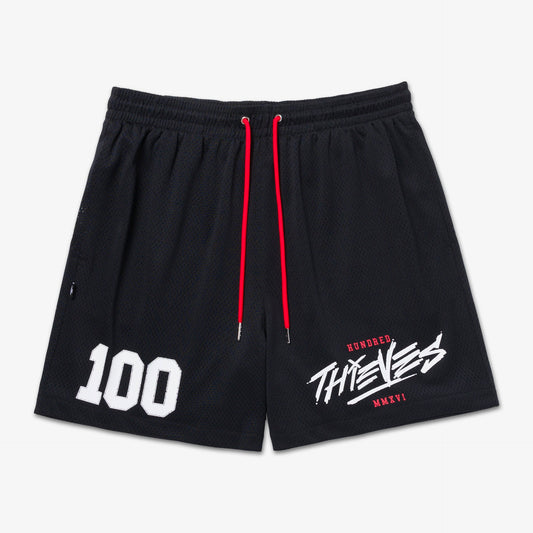 Front of Mesh Short - Black