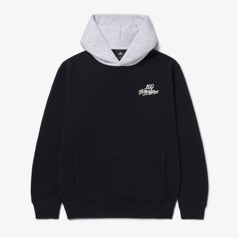 Front of 2-Tone Hoodie - Black/Grey