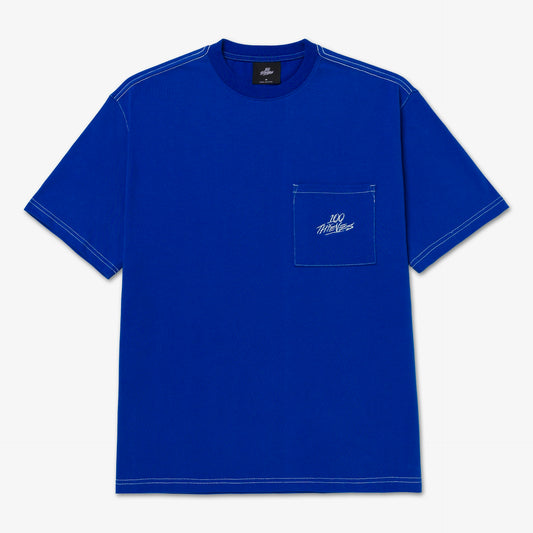 Front of Oversized Pocket T-shirt - Royal