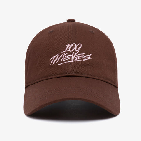 Front of Microcord Dad Hat - Brown