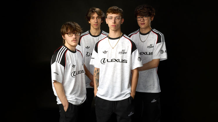 VALORANT, LEAGUE OF LEGENDS, LA THIEVES AND APEX PLAYERS IN THE 2025 ADIDAS PRIMARY JERSEY