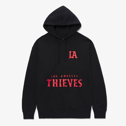 Front of Wordmark Hoodie - Black