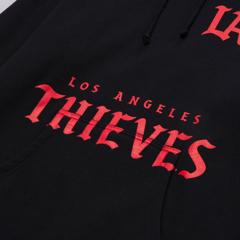 Front of Wordmark Hoodie - Black