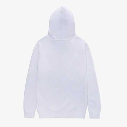 Back of Wordmark Hoodie - White