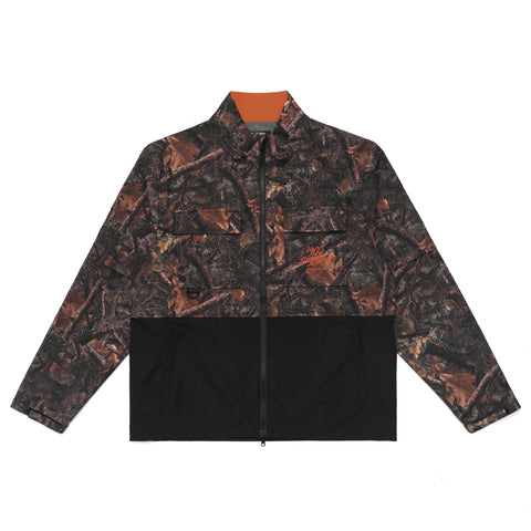 100 Thieves x Malbon Woodsman Zip Off Windbreaker - Tree Camo