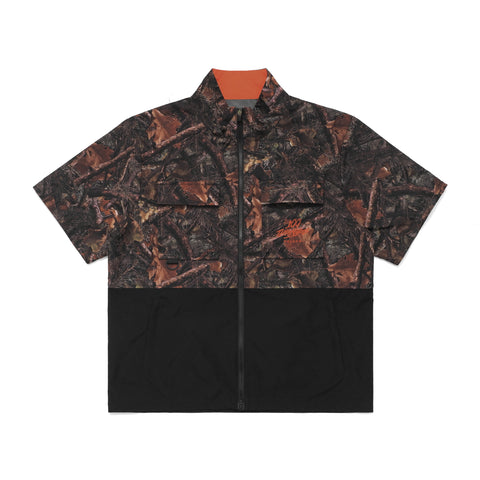 100 Thieves x Malbon Woodsman Zip Off Windbreaker - Tree Camo