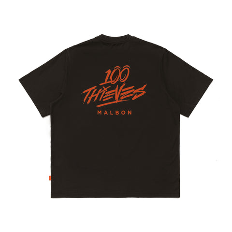 100 Thieves x Malbon Thieving Buckets Tee - Brown