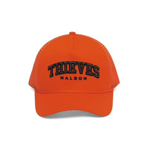 100 Thieves x Malbon Wrangler Rope Trucker Hat - Orange